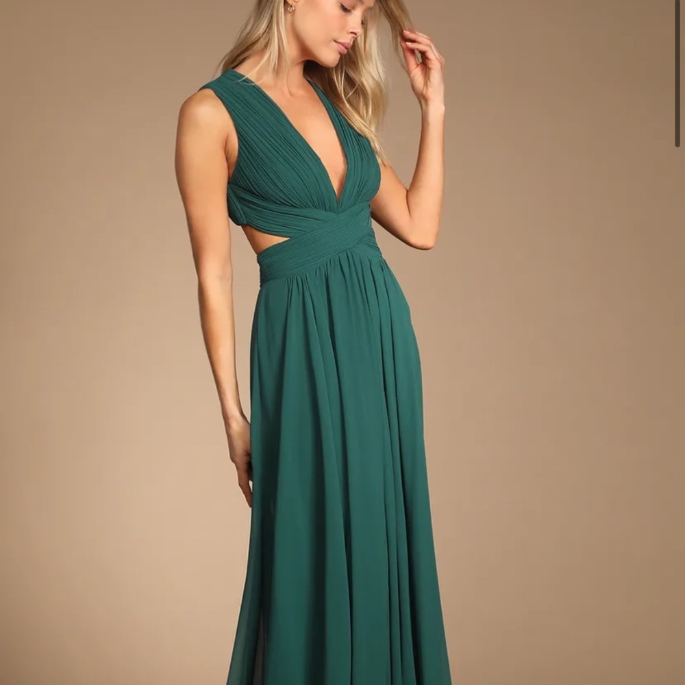 Lulus Emerald Green Maxi Dress